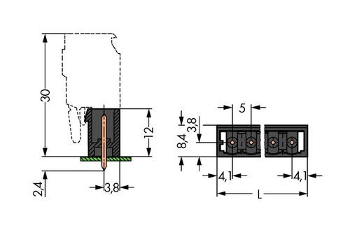 WAGO Stiftgehäuse-Kabel 733 733-132 200St. von WAGO