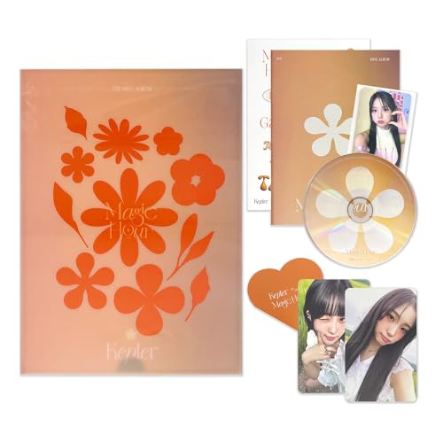 Kep1er - 5th Mini Album [Magic Hour] (Sunkissed Ver.) Sleeve Case + Photo Book + CD-R + Photo Card + Sticker + Photo Ticket + Photo Card + Poster + 2 Pin Badges von WAKEONE Ent.