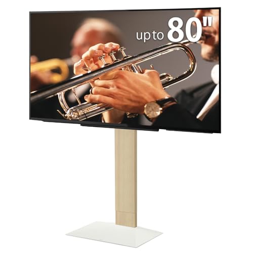 WALL V3 High Type | Japanischer Eleganter 32-80 Zoll Universal Wand TV-Ständer, verstellbare Halterung, kein Bohren | Weißeiche von WALL