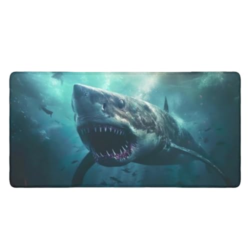 Tierdruck Mauspad Gaming XL Anime Mousepad mit rutschfeste Gummiunterseite,Kartenspielmatte für Kartenspiele, aufrollbar und faltbar Schreibtischmatte für das Home-Office (Farbe 8,50 * 100cm) von WANAHTON