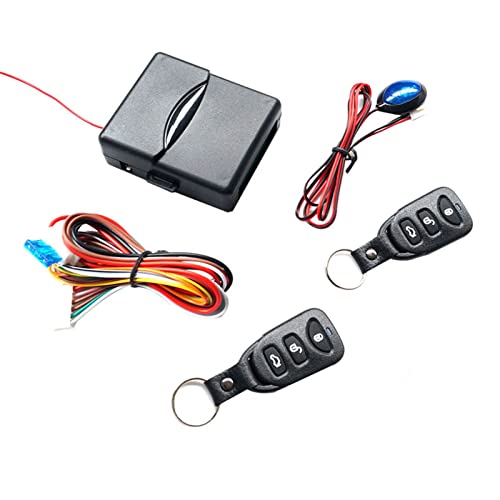 WANGCL Zentrales Auto-Fernbedienungs-Kit, 12 V, Universal-Diebstahlsicherung, schlüsselloser Zugang, Fernbedienung, Zentralverriegelung für Autos, LKW, SUV von WANGCL