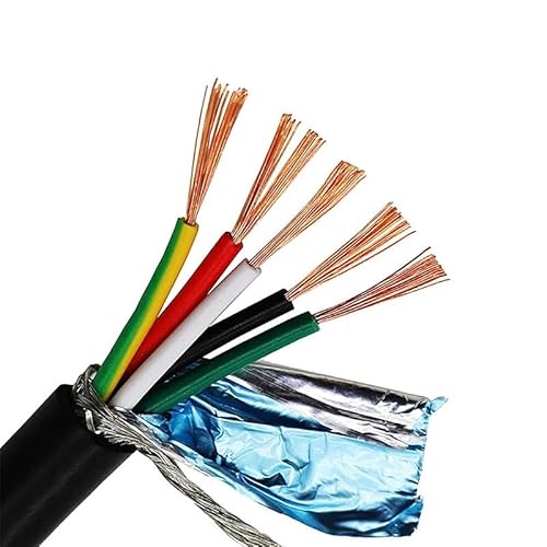 2–40-adriges, abgeschirmtes, flexibles Kabel, 100 m, UL2464, reiner Kupferkern, 26 24 22 20 18 AWG, RVVP-Anti-Interferenz-Signalsteuerkabel(4 CORES_26 AWG-0.15MM) von WANGFHAO