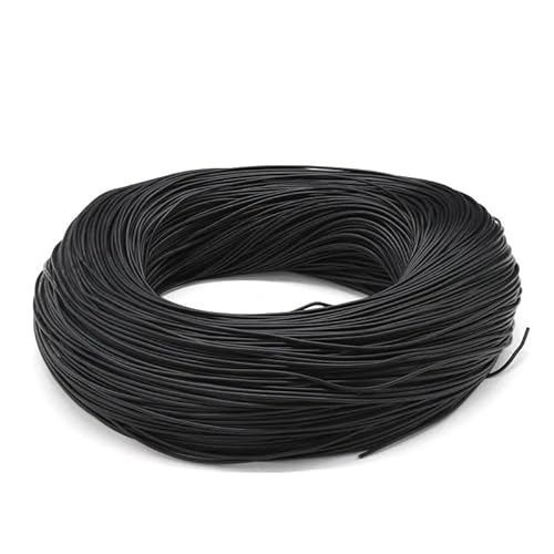 Flexibles Silikonkabel 50 m, hohe Temperaturbeständigkeit 30–2 AWG, verzinntes Kupfer-Lithiumbatteriekabel for Modellflugzeuge(Black,10 METERS_14AWG) von WANGFHAO