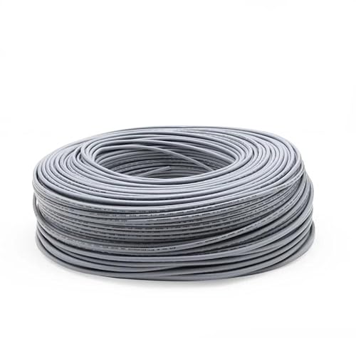 WANGFHAO 5/10 m UL1533 PVC-geschirmtes Kabel, 32 30 28 26 24 AWG, Kanal-Audio, einadriger elektronischer Kupfer-geschirmter Draht(Grey,10 METERS_28AWG) von WANGFHAO