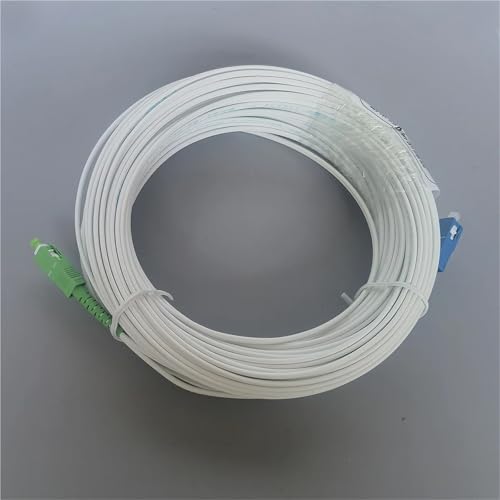 SC-SC/UPC Glasfaser-Drop-Verlängerungskabel, 10–40 m, Single-Core Single Mode Simplex FTTH Indoor Drop Kabel Patchkabel (20 m) von WANGJINGJ