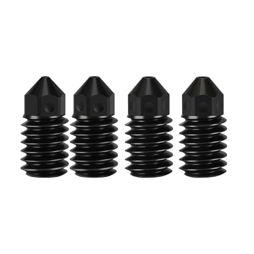 Hotend-Kit for A1/A1 Mini Fast Speed ​​Hot End Assembly 0,2/0,4/0,6/0,8 mm Düse aus gehärtetem Stahl 3D-Druckerteil(4PCS hard nozzle,0.4mm) von WANGSHUA