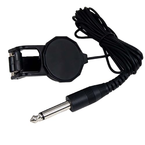 Akustikgitarre Piezo Tonabnehmer 6 35 Mm Ausgangston Piezo Kontakt Tonabnehmer Ersatz Clip On Mikrofone Piezo Tonabnehmer von WASTEBIN