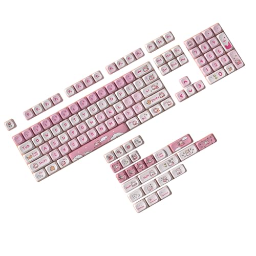 WASTEBIN 129PCS Tastenkappen Für Mechanische Tastatur Schalter Faul Thema Tastenkappen Tastenkappen Für 61/84/87/104 Schalter Keycap von WASTEBIN