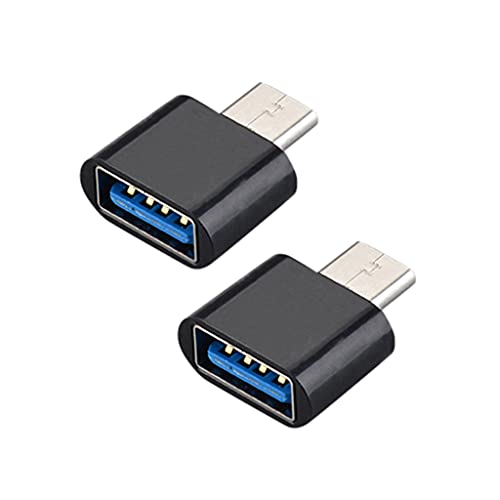 WASTEBIN 2Pcs USB Zu Typ C Adapter Mikrofon Kopfhörer Splitter Für Multi Modell Handy von WASTEBIN