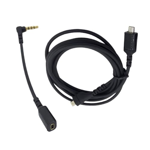 WATIIFUFU 1 Satz Audio-konvertierungskabel Konversionskabel Für Headset Sound-verbindungskabel Kopfhörer Versorgung Headset-audiokonvertierungskabel Soundkabel-kit Audiokabel Pvc Black von WATIIFUFU