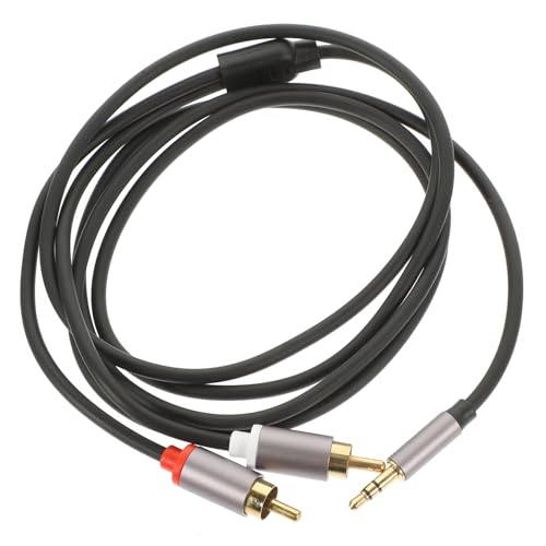 WATIIFUFU 1 handykabel speaker cables kopfhörerkabel headphone cable Stereokabel Musikkabel Subwoofer-Zusatzkabel Audiokabel Stereo-Klinkenkabel Hilfskabel für Auto 3,5-mm-Kabel Kupfer Grey von WATIIFUFU