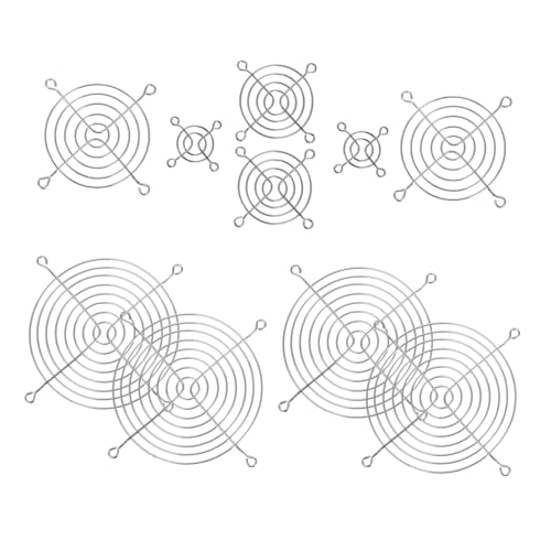 WATIIFUFU 10 Stück Gehäuse Lüftergitter Staubschutz Lüfterschild Leiser Lüftergrill Lüftergitter Für Gehäuse Modding Staubdicht Lüftergitter Hoher Luftstrom Lüftergitter Computer von WATIIFUFU