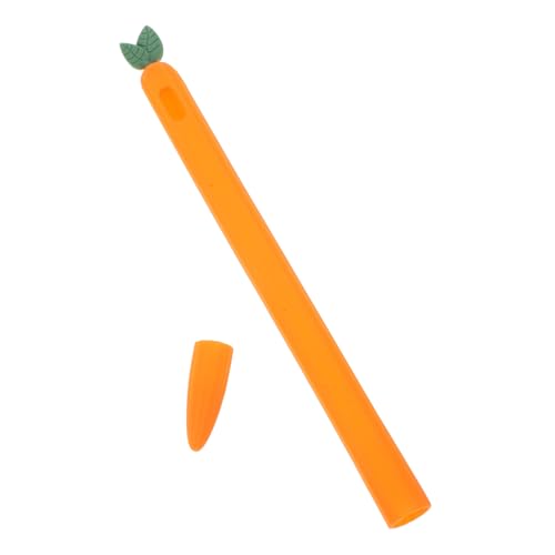 WATIIFUFU 1Stk Stylus-Hülle Stift berühren Eingabestifte Karotte Stiftschutz Stift-Schutzhülle stifteschale stifttaschenlampe stylofon Touch-Pen-Silikonhülle Stiftabdeckung Kieselgel Orange von WATIIFUFU