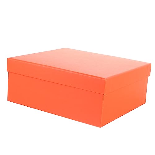 WATIIFUFU 5Er-Box Verpackung Massengeschenk Brautjungfern-Antragsboxen storage boxes aufbwahrungs-box kleine geschenkboxen groß Schachteln zum Verpacken von Geschenken Papier Orange von WATIIFUFU