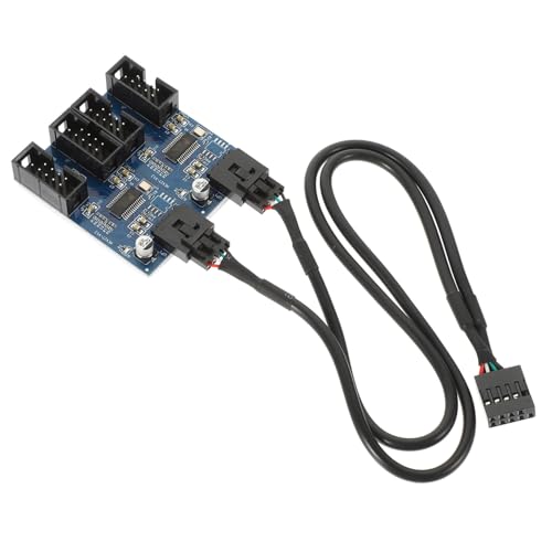 WATIIFUFU USB Header Erweiterungs Splitter 9 Pin 1 Bis 4 Stecker USB 20 Adapter Für Motherboard USB Verlängerung Kompatibel Mit Win XP/7/8/10 von WATIIFUFU