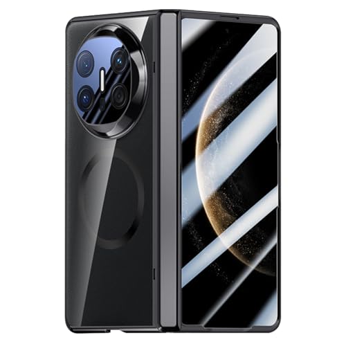 Magnetische Hülle für Huawei Mate X6, eingebautes gehärtetes Glas, Rundumschutz, Scharnier, Kratzfeste, klare Beschichtung, Luxus-Abdeckung von WBRSybUK