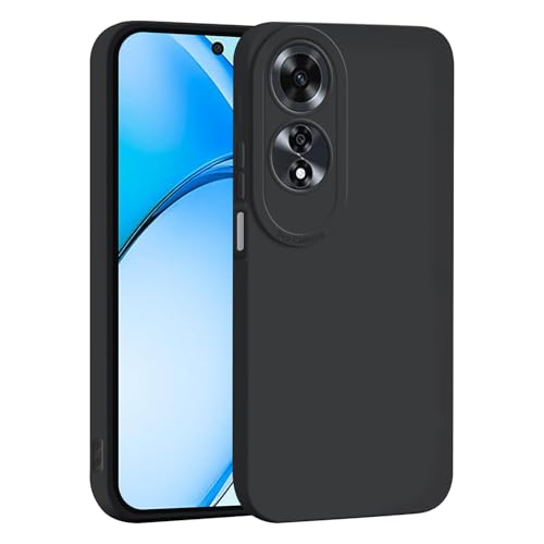 WBWONE Hülle für Oppo A60 4G Case, Silikon Handyhülle Ultra Dünn Weiche TPU Kamera Alles Inklusive Stoßfest Schutzhülle Cover - Schwarz von WBWONE