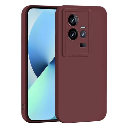 WBWONE Hülle für Xiaomi Poco X7 Pro 5G Case, Silikon Handyhülle Ultra Dünn Weiche TPU Kamera Alles Inklusive Stoßfest Schutzhülle Cover - Weinrot von WBWONE