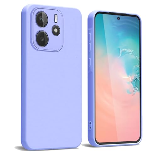 WBWONE Hülle für realme sdf54566441 Case, Silikon Handyhülle mit Stoffauskleidung Dünne Weiche TPU Soft Stoßfest Schutzhülle Cover - Lila von WBWONE