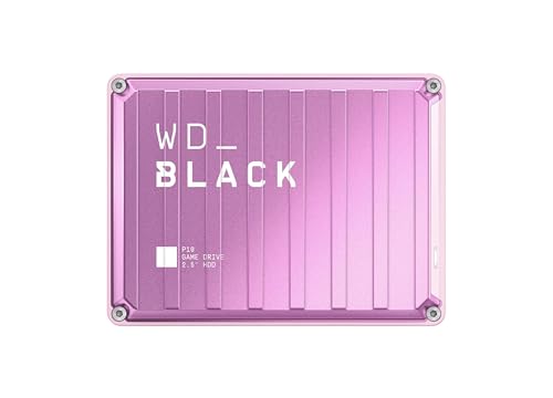 WD_BLACK P10 Game Drive 2 TB externe Festplatte (mobile und robuste High-Performance-Festplatte, für Konsole und PC, bis zu 150 Spiele speichern, mit 1-monatiger Mitgliedschaft bei Discord Nitro) Rosa von WD_BLACK