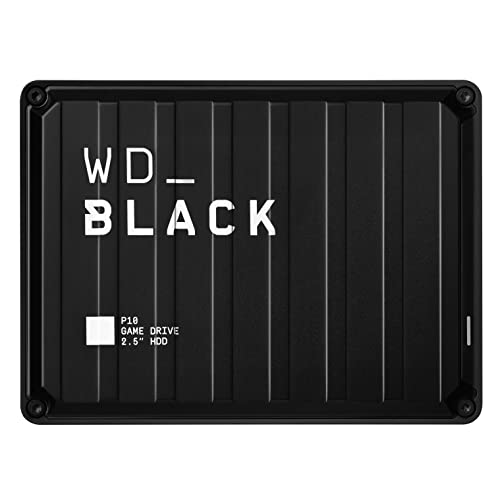 WD_Black P10 Game Drive 6 TB Externe Festplatte (Mobile und robuste High-Perfomance-Festplatte, für Konsole und PC, bis zu 150 Spiele speichern) Schwarz von WD_BLACK