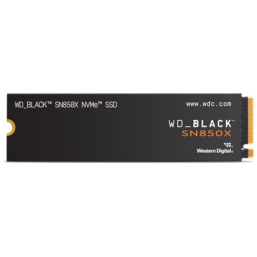 WD_Black SN850X NVMe SSD mit Heatsink 8 TB interne SSD (Gaming Speicher, PCIe Gen4-Technologie, lesen 7.2 MB/s, Schreiben 6.600 MB/s) Schwarz von WD_BLACK