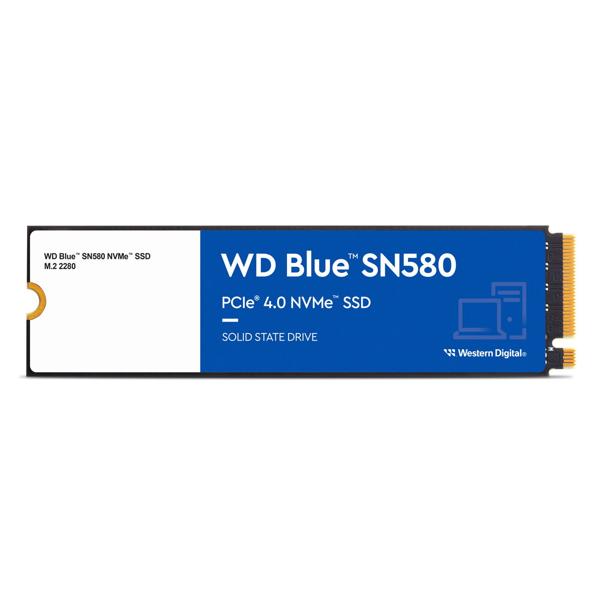 WD Blue SN580 SSD 2TB M.2 PCIe Gen4 NVMe Internes Solid-State-Module von WD