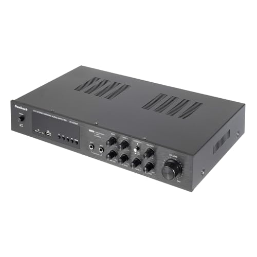 Bluetooth Digital Stereo Amplifier, 5 Kanal Bluetooth FM/AM Radio Verstärker Stereo HiFi Stereo Amplifier für Heimkino, Karaoke-Partys, Garagenunterhaltung, Bar von WDRENTOOL