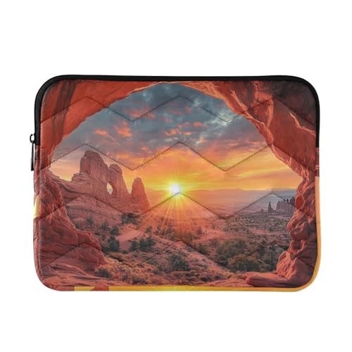 Laptop-Schutzhülle, 38,1 - 40,6 cm, klassische Laptop-Aufbewahrungstasche, Arches-Nationalpark in Utah, Tasche mit Reißverschluss für Arbeit, Reisen von WDdZzyy