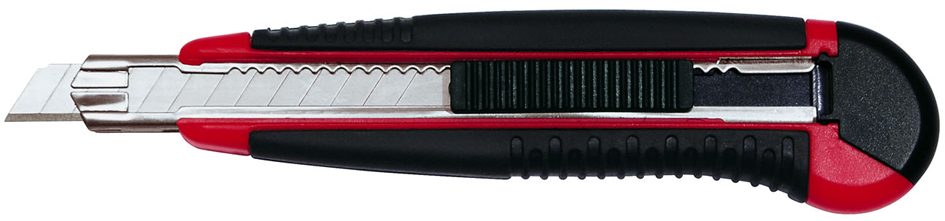WEDO Profi-Cutter Auto-Load, Klinge: 18 mm, schwarz/rot von WEDO