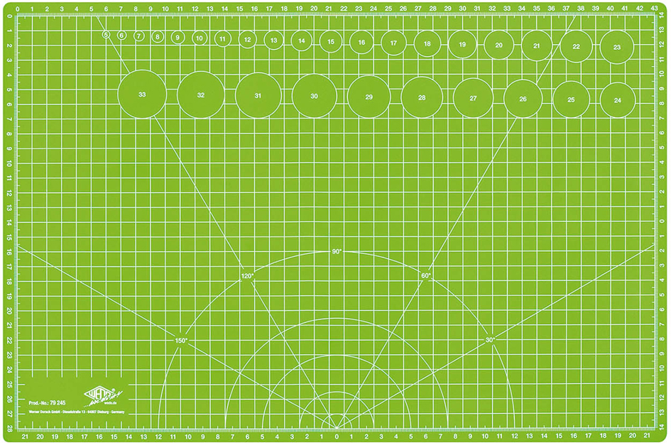 WEDO Schneide- & Bastelmatte Comfortline, DIN A3, grün von WEDO