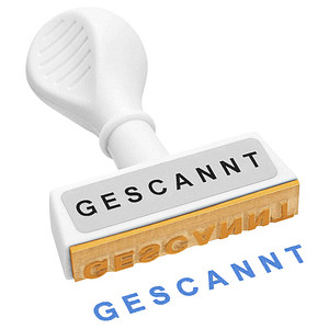 WEDO Textstempel "Gescannt" WEDO Textstempel "Gescannt" von WEDO