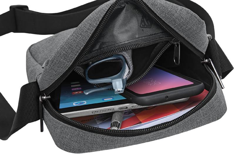 WEDO Umhängetasche Little Messenger Bag COLLEGE, graumeliert von WEDO