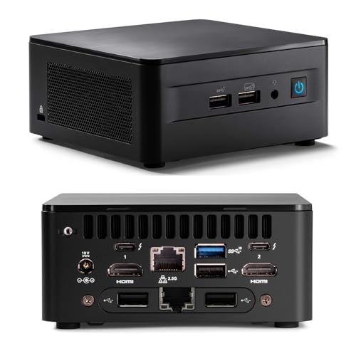 Intel NUC 12 Pro Mini Desktop NUC12WSHi5 Dual LAN, 12. Generation Core i5-1240P Mini-PC (12C/16T, bis zu 4,4 G), 16 GB RAM, 1 TB SSD von WEELIAO