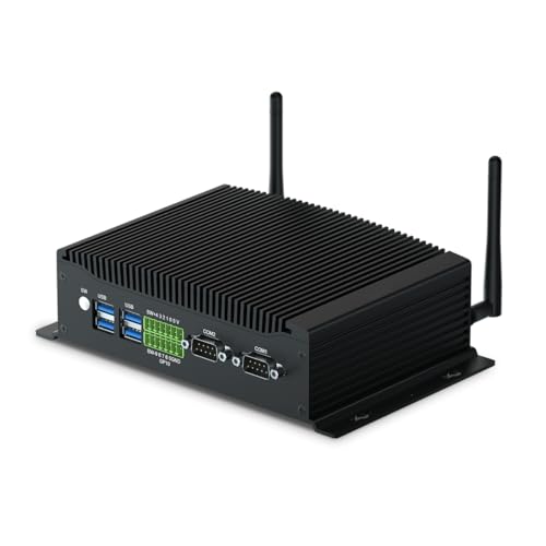 WEIDIAN Mini PC Lüfterlos, Lüfterloser PC Core i5 8260U Industrie Mini PC Win 11 Pro Industrie PC Mini Computer Dual HD DP GPIO WiFi BT RS232 Mini Desktop PC Wake On LAN Mini PC 16GB RAM 512GB SSD von WEIDIAN