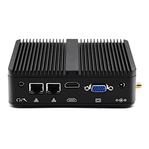 WEIDIAN Lüfterloser PC Mini Industrie PC Celeron J4125 DDR4 32GB RAM 512GB SSD 2TB HDD LAN BT4.0 Industrie Mini PC HD VGA Anschluss 2 RS232 USB3.0 4K Dual Display Mini Desktop Computer Win 11 Pro von WEIDIAN