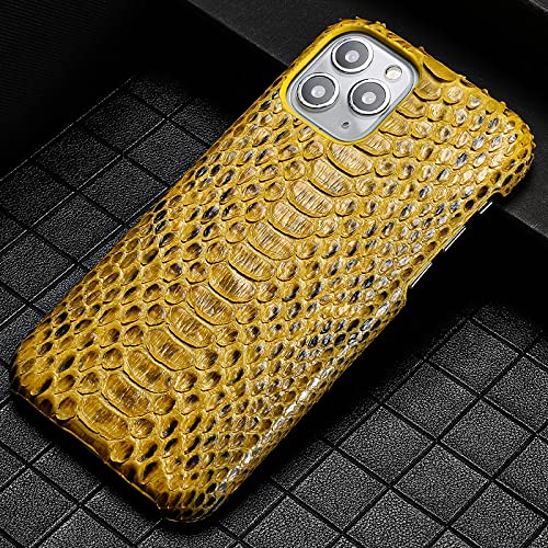 WEIHUAD Luxuriöse Schutzhülle aus Leder mit Python-Druck für iPhone 13, 14 Pro Max, 14Pro, 13, Mini, 11, 12 Pro Max, X, XS, XR, 6, 6s, 7, 8 Plus, SE 2020, Schutzhülle, A3, iPhone SE, 5, 5S von WEIHUAD