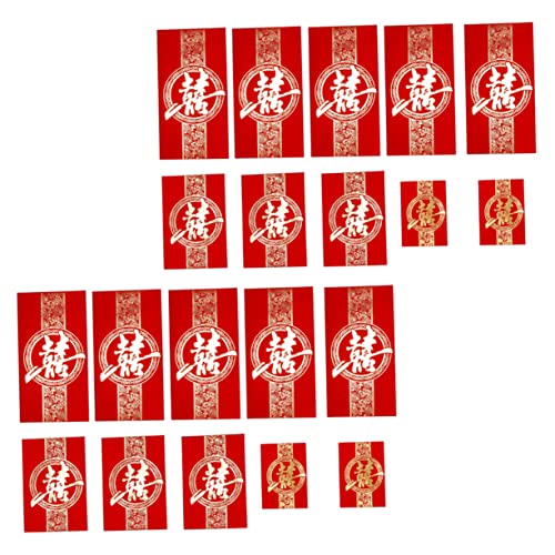 WEKADRIN 120 Stück Hochzeit roter Umschlag Geldpakete roter Taschenumschlag Braut- wedding hochzeitsbingo chinesische hochzeit rote umschläge chinesische hochzeit rote pakete Papier von WEKADRIN