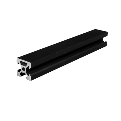 Aluminium gedrückt, 2Pack 2020N1 V Nut Aluminium Profil Schwarz Extrudierten Rahmen 100mm-1200mm Eloxiert Linear(500mm) von WEKONUMEX