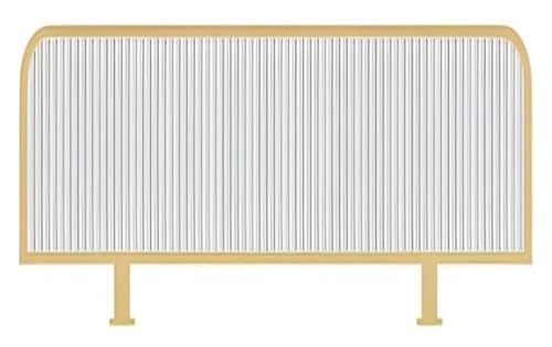 Trennwand für Büro und Restaurant, Sichtfeld für Büro, 30 cm H, Trennwand für Esszimmer, Arbeitsbereich, Büro (Gold-a_100 x 40 cm) von WEKONUMEX