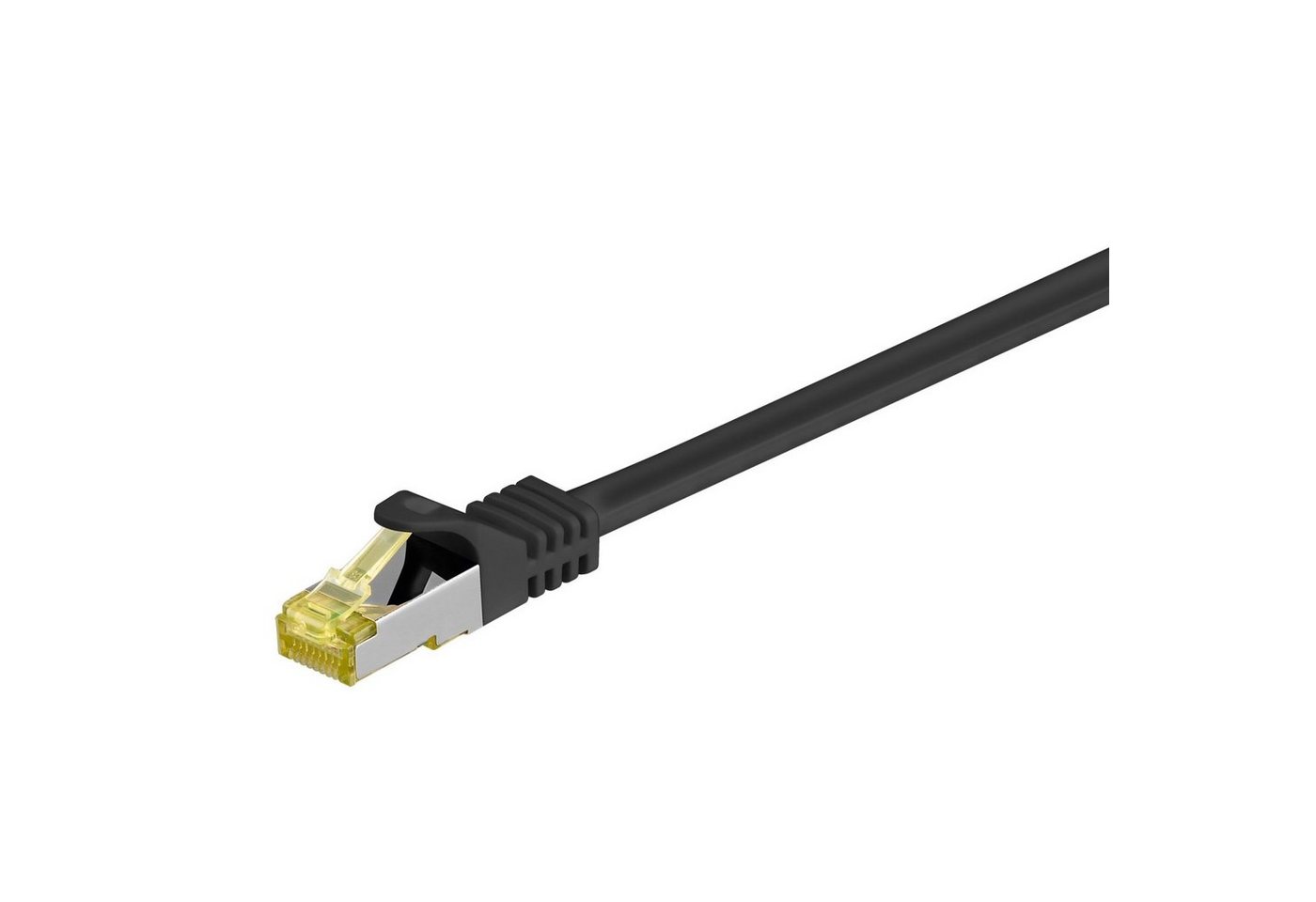 WENTRONIC GOOBAY Patchkabel RJ45 S/FTP Cat7 7.50m schwarz PIMF Netzwerkkabel von WENTRONIC