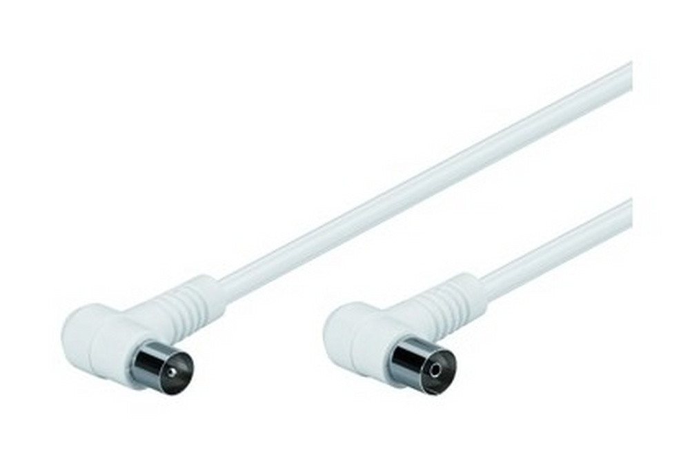 WENTRONIC TV-Kabel, Koaxkabel m. F Winkelstecker Winkelbuchse 1,5m 75 Ohm doppelt von WENTRONIC