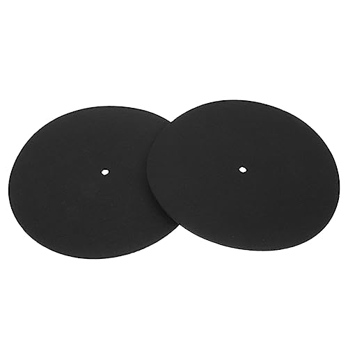 WESIEVYA 2st Rekordmatte Schallplatten R&b Vinyl-spielermatte Vinyl-plattenspieler Soundtrack-vinyl Ja Vinyl Schallplattenmatte Schallplatten Alben Musik Liefert Unterlage Für Gefühlt Black von WESIEVYA