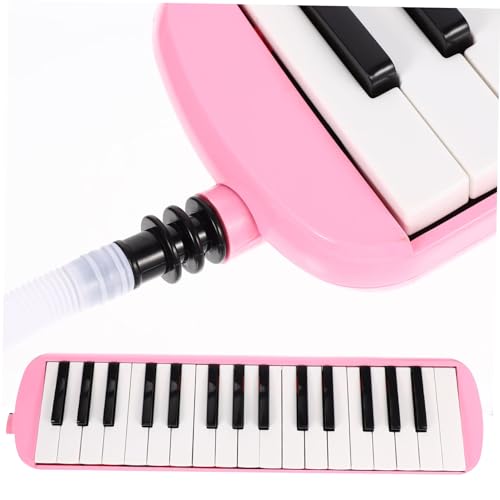 WESIEVYA 32 Mundharmonika Musikinstrumente für Erwachsene Professionelles Melodica-Instrument musical instruments music instruments sound Air-Piano-Tastatur Melodica für Anfänger Nylon Rosa von WESIEVYA