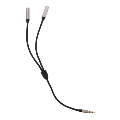 WESIEVYA Dualer Kopfhörer Adapter Splitter Audio Kabel Klinke ännlich Auf Weibliche Buchsen Mikrofon Und Audio Splitter Für Smartphone Headsets Lang von WESIEVYA