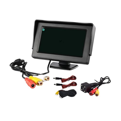 Auto Styling Drahtlose 4,3 Zoll TFT LCD Bildschirm Auto Monitor Display for HD Rück Reverse Backup Kamera Auto TV Display WiFi(Add Wire Camera) von WESLNN