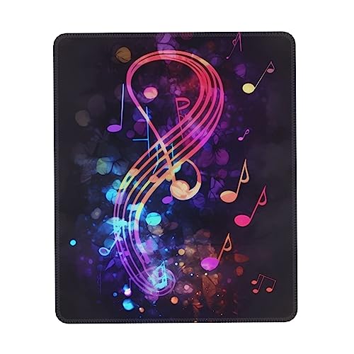 WEYEZE Spiel Mousepad Computer Mousepad Bunte Galaxie Musik Note Wireless Laptop Maus Drucken Mousepad von WEYEZE