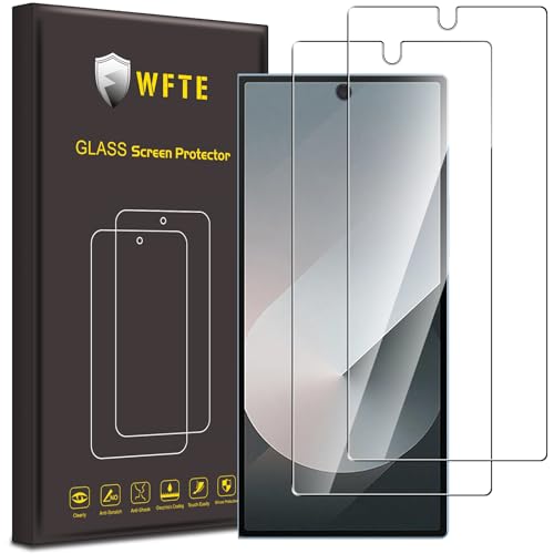 WFTE [2 Stück Schutzfolie für Samsung Galaxy Z Fold 6 Panzerglas Glasfolie 9H Härte, Anti-Kratzen, Anti-Bläschen Displayschutzfolien Panzer Schutz Glas für Samsung Z Fold 6 von WFTE