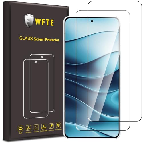 WFTE [2 Stück Schutzfolie für Xiaomi Redmi Note 14 Panzerglas Glasfolie 9H Härte, Anti-Kratzen, Anti-Bläschen Displayschutzfolien Panzer Schutz Glas für Redmi Note 14 von WFTE