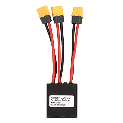 Elektrofahrrad-Doppelbatterie-Entladeausgleicher, Konverter-Doppelbatterie-Parallelmoduladapter 20V-72V, mit XT60-Anschluss (20A) von WGFOIP